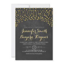 Glitzer Konfetti-Tafel Hochzeit lädt ein