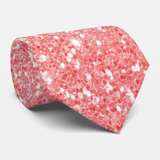 Glitzer Krawatte (Gerollt)