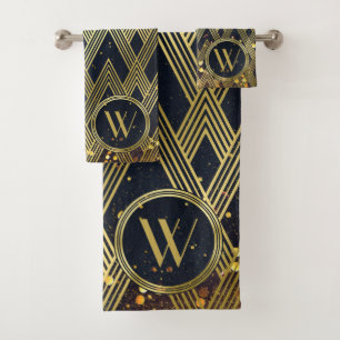 Glitzer-Kunst-Deko Gatsby bezauberndes Badhandtuch Set