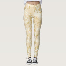 Glitzer-Leggings in Gold
