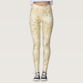 Glitzer-Leggings in Gold Leggings