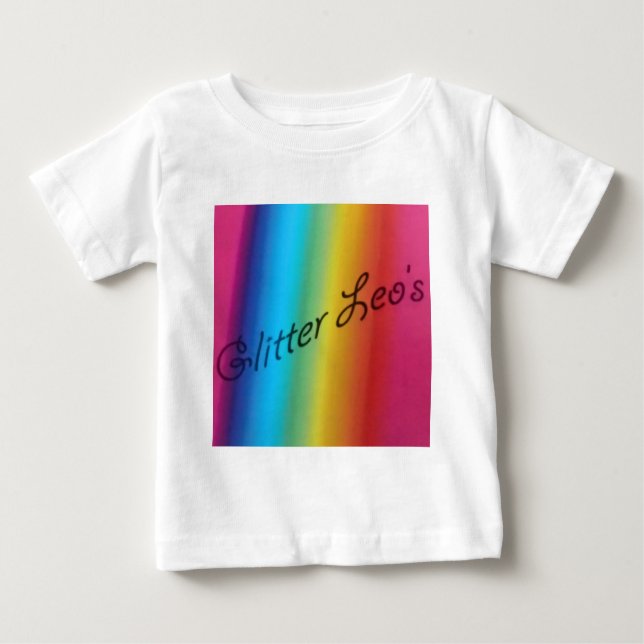 Glitzer Leo Baby T-shirt (Vorderseite)