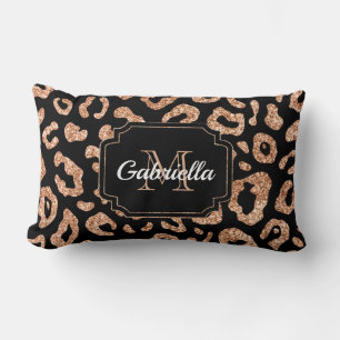 Glitzer Leopard Print Lendenkissen