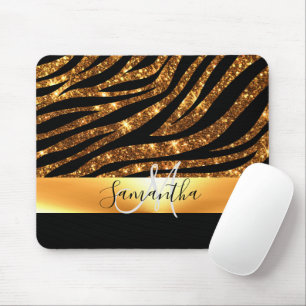 Glitzer Leopard Print Mousepad