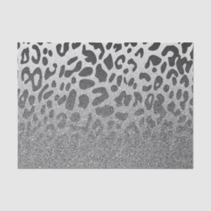 Glitzer Leopard Print Seidenpapier