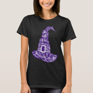 Glitzer Lila Hexenmagie Halloween-Kostüm W T-Shirt