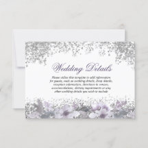 Glitzer Lila Hochzeitsempfehlung Details