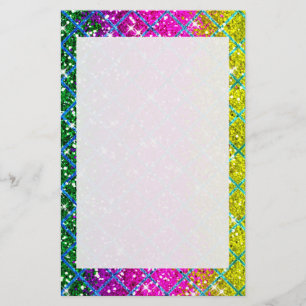 Glitzer Lila Snakeskin Briefpapier
