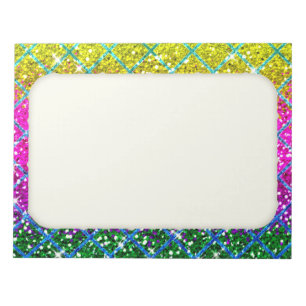 Glitzer Lila Snakeskin Notizblock