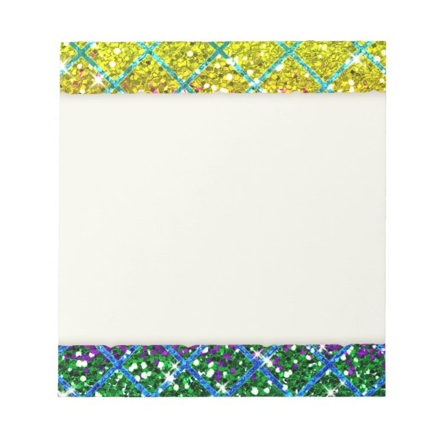 Glitzer Lila Snakeskin Notizblock (Vorderseite)