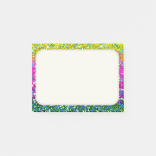 Glitzer Lila Snakeskin Post-it Klebezettel