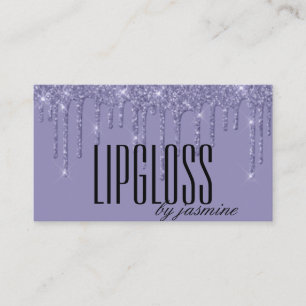 Glitzer Lipgloss Business Cards Visitenkarte