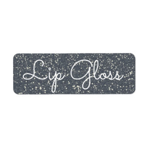 Glitzer-Lipgloss-Label