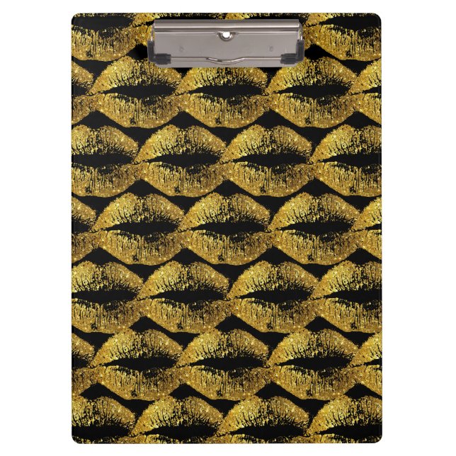 Glitzer Lippen Klemmbrett (Vorderseite)