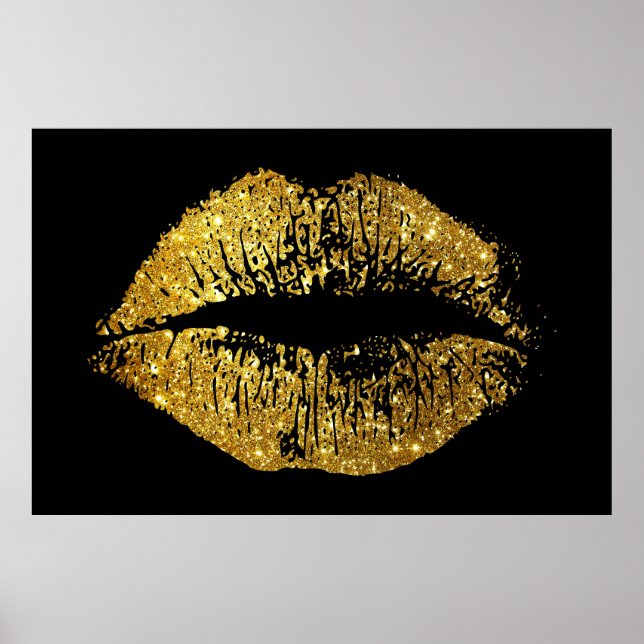 Glitzer Lippen Poster (Vorne)