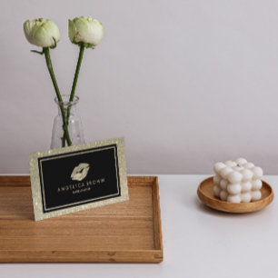 Glitzer-Lippenmake-upkünstler-Geschäfts-Karte Visitenkarte