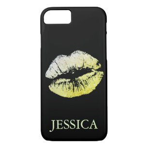 Glitzer Lips Girly Pattern iPhone 8/7 Hülle