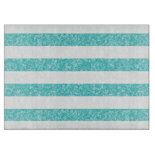 Glitzer Look Stripes Cutting Board Schneidebrett