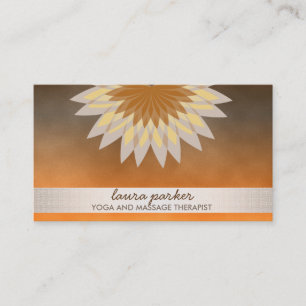 Glitzer Lotus Blume Logo Yoga Gesundheit Visitenkarte