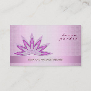 Glitzer Lotus Blume Logo Yoga Gesundheit Visitenkarte