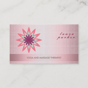 Glitzer Lotus Blume Logo Yoga Gesundheit Visitenkarte