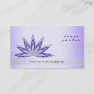 Glitzer Lotus Blume Logo Yoga Gesundheit Visitenkarte