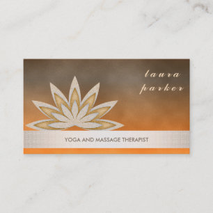 Glitzer Lotus Blume Logo Yoga Gesundheit Visitenkarte