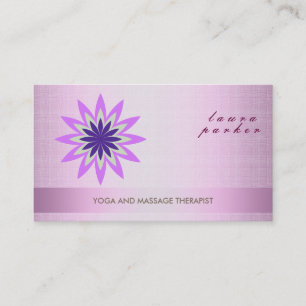 Glitzer Lotus Blume Logo Yoga Gesundheit Visitenkarte