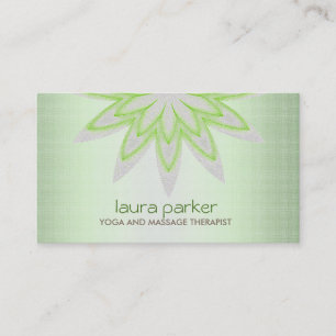 Glitzer Lotus Blume Logo Yoga Gesundheit Visitenkarte