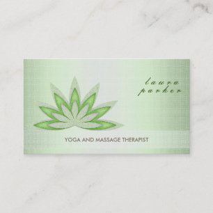 Glitzer Lotus Blume Logo Yoga Gesundheit Visitenkarte