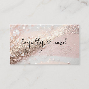 Glitzer Loyalty Karte 5 Nails Lashes
