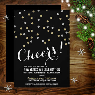 Glitzer macht Silvester-Party Einladung