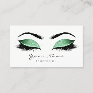 Glitzer Makeup Artist Lashes Öko Cosmetic Terminkarte