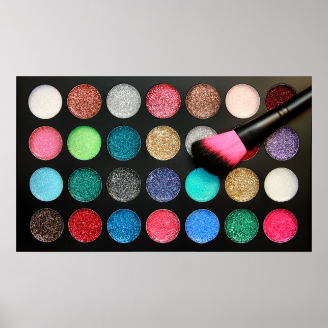 Glitzer Makeup Palette Poster (Vorne)