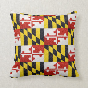 Glitzer-Maryland-Flaggenquadratkissen Kissen