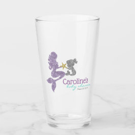 Glitzer Mermaid Glass Tumbler Gastgeschenk