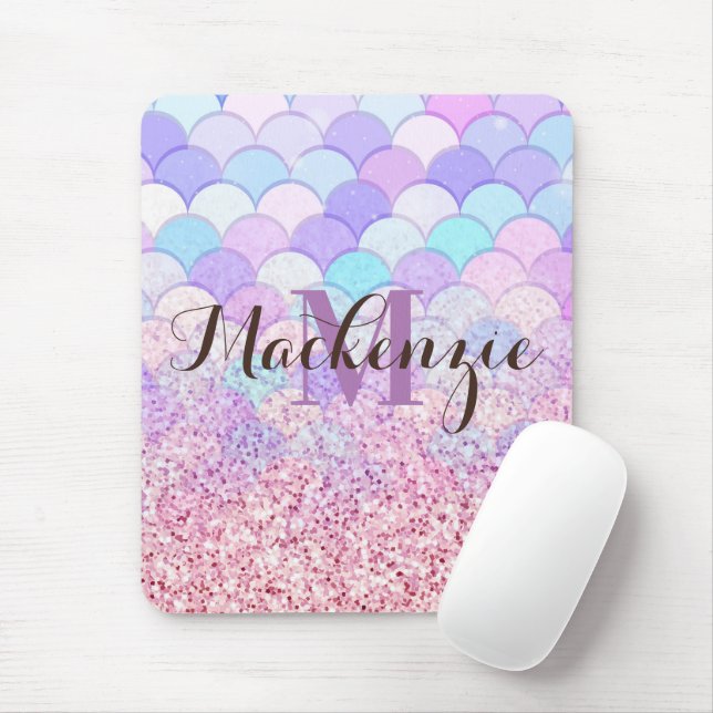 Glitzer Mermaid Mousepad (Mit Mouse)