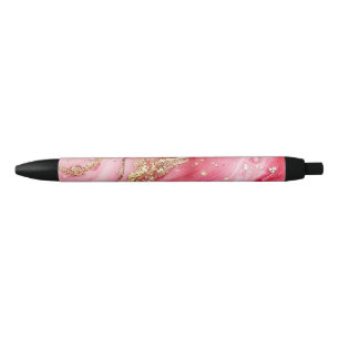 Glitzer-Minimal-Nahtloses-Rosa-Muster Kugelschreiber