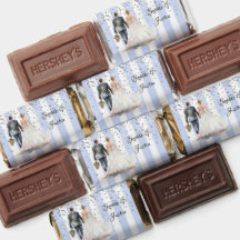 Glitzer mit blauen und weißen Streifen Personalisi