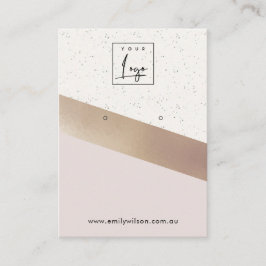 Glitzer mit dem Logo "White Rose Gold Fox" Visitenkarte