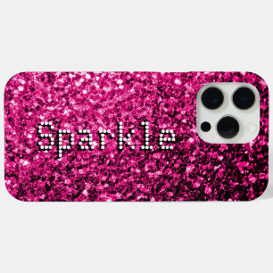Glitzer mit heißen rosa Imitaten Glitzern Case-Mate iPhone Hülle