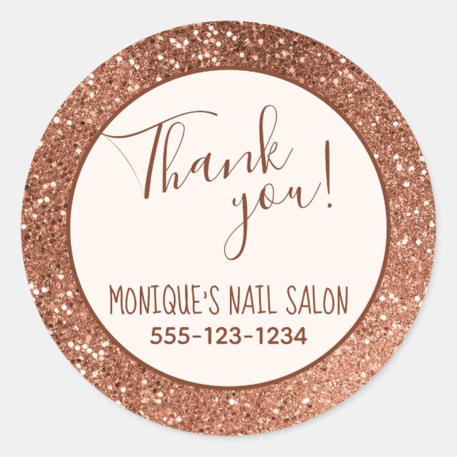 Glitzer mit Schokolade Runder Aufkleber (Vorderseite)