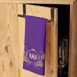 Glitzer  mit schwarzen und Imitaten Geschirrtuch