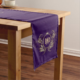 Glitzer  mit schwarzen und Imitaten Kurzer Tischläufer