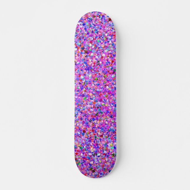Glitzer-Mode-Multicolor-Malerei Skateboard (Vorne)