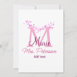 Glitzer-Monografie-Lehrerin "Modern gi" Einladung