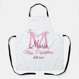 Glitzer-Monografie-Lehrerin "Modern gi" Schürze