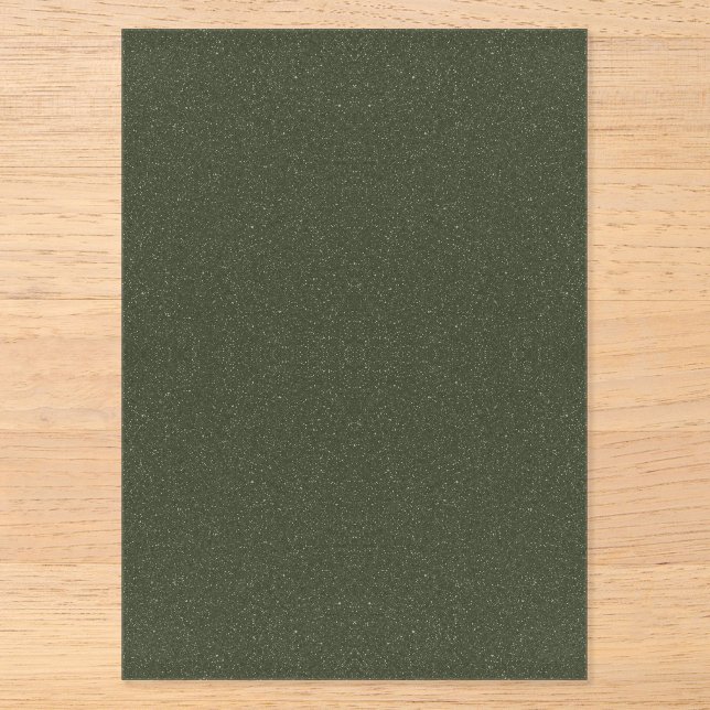 Glitzer Moss Green Acrylic Einladung - Anpassen (Vorderseite)