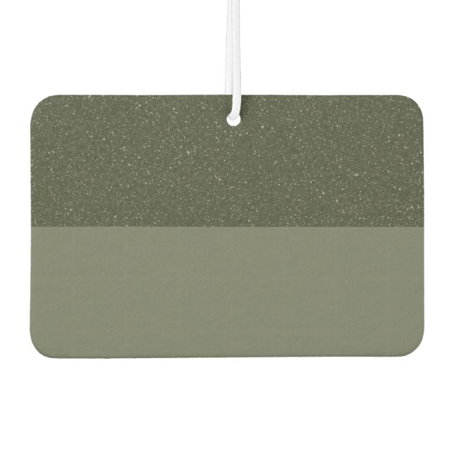 Glitzer Moss Green Air Freshener - Anpassen Autolufterfrischer (Vorderseite)
