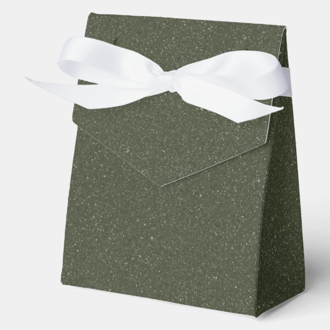 Glitzer Moss Green Gevor Box - Anpassbar Geschenkschachtel (Vorderseite)